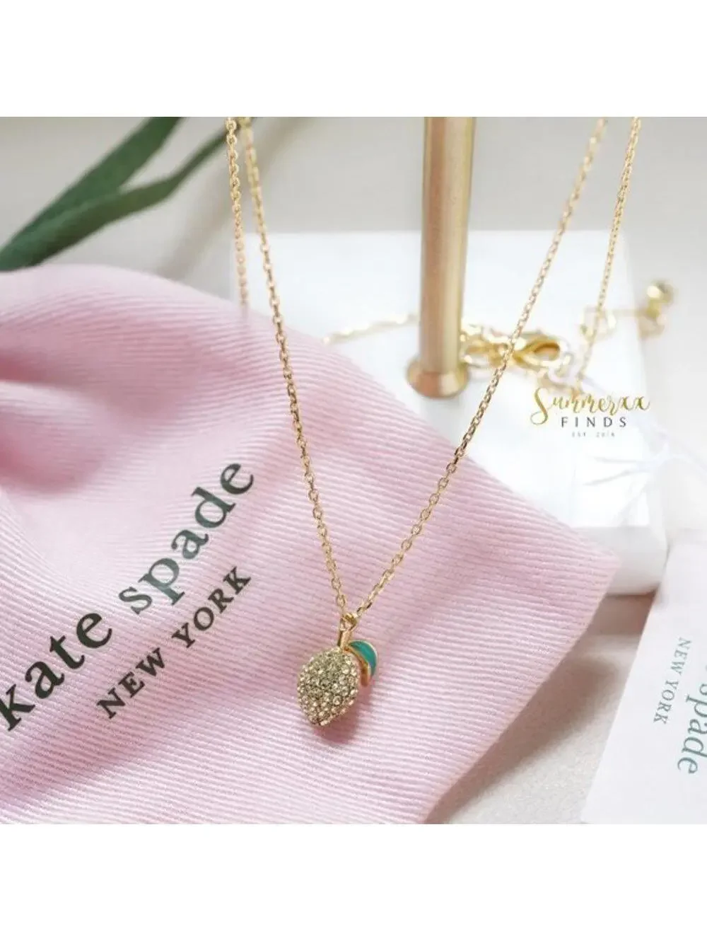 Kate Spade Picnic Perfect Lemon Mini Pendant Necklace